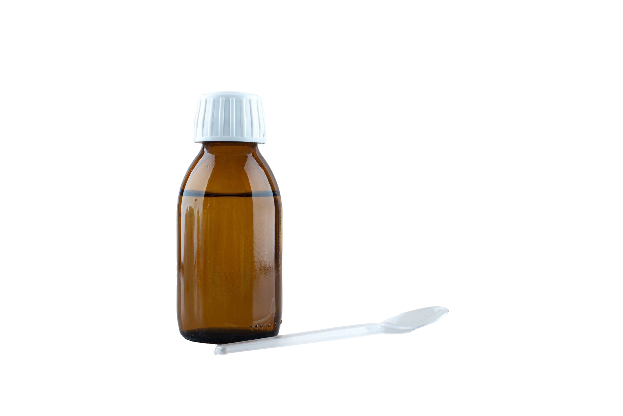 Depression 3 jar medicine drink with plastic spoon
